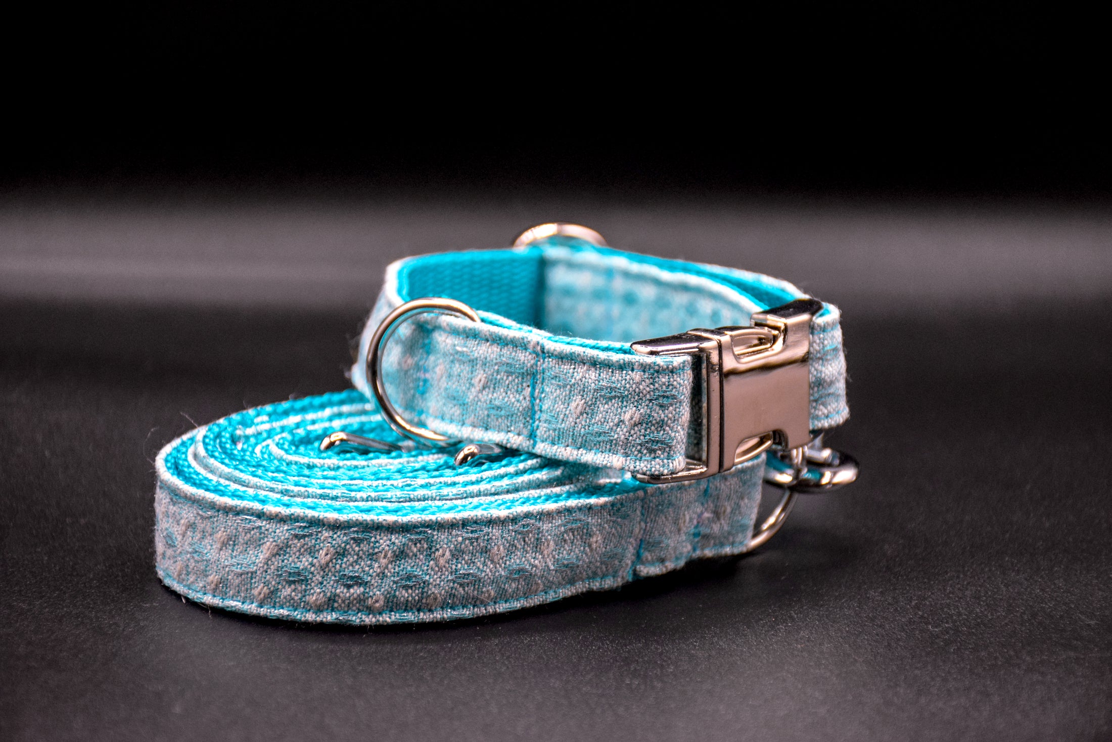 Cavaro Barkel Halsband & dreiteilige Hundeleine – Nordic Ice