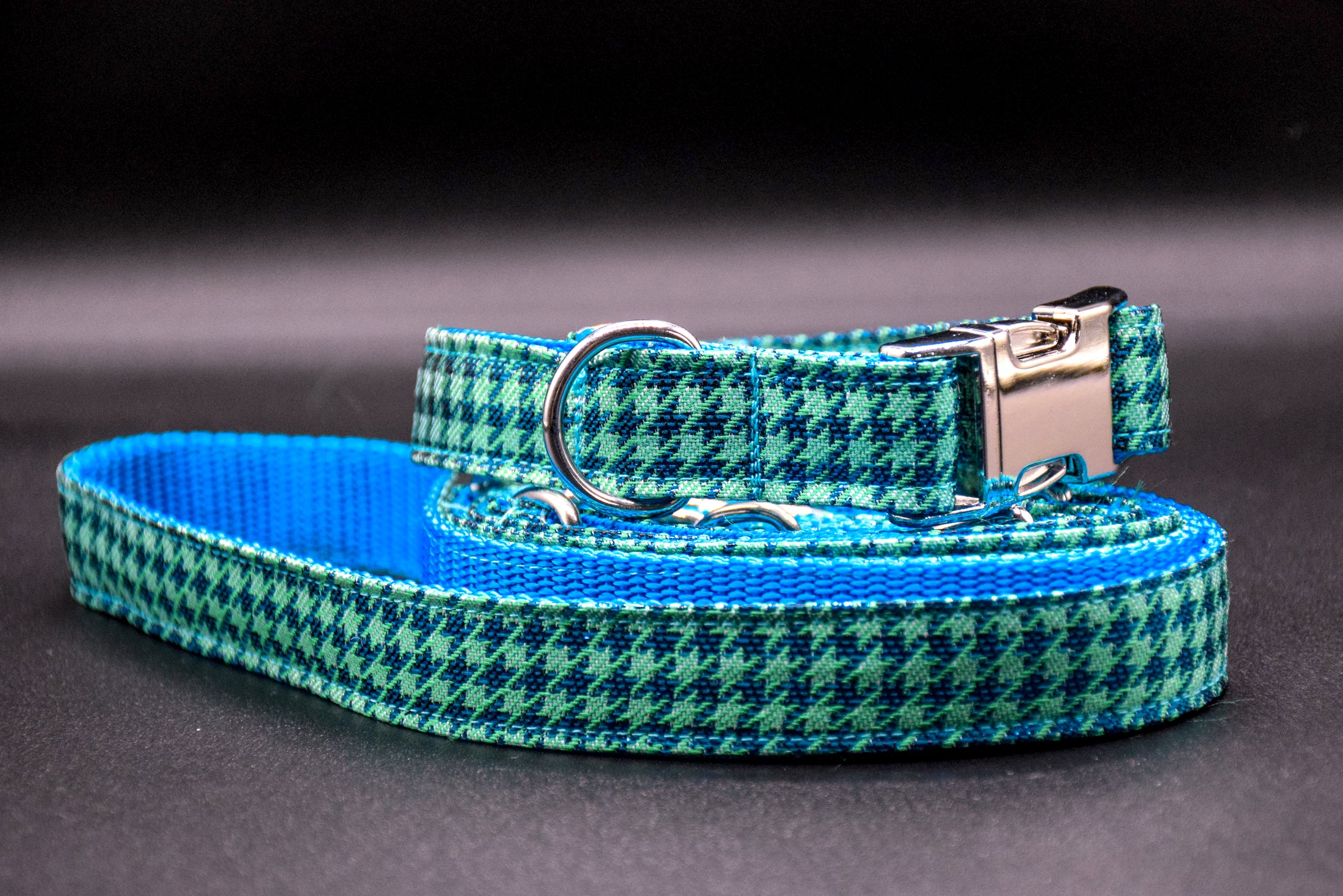 Cavaro Barkel Halsband & dreiteilige Hundeleine – Blue Signature Set