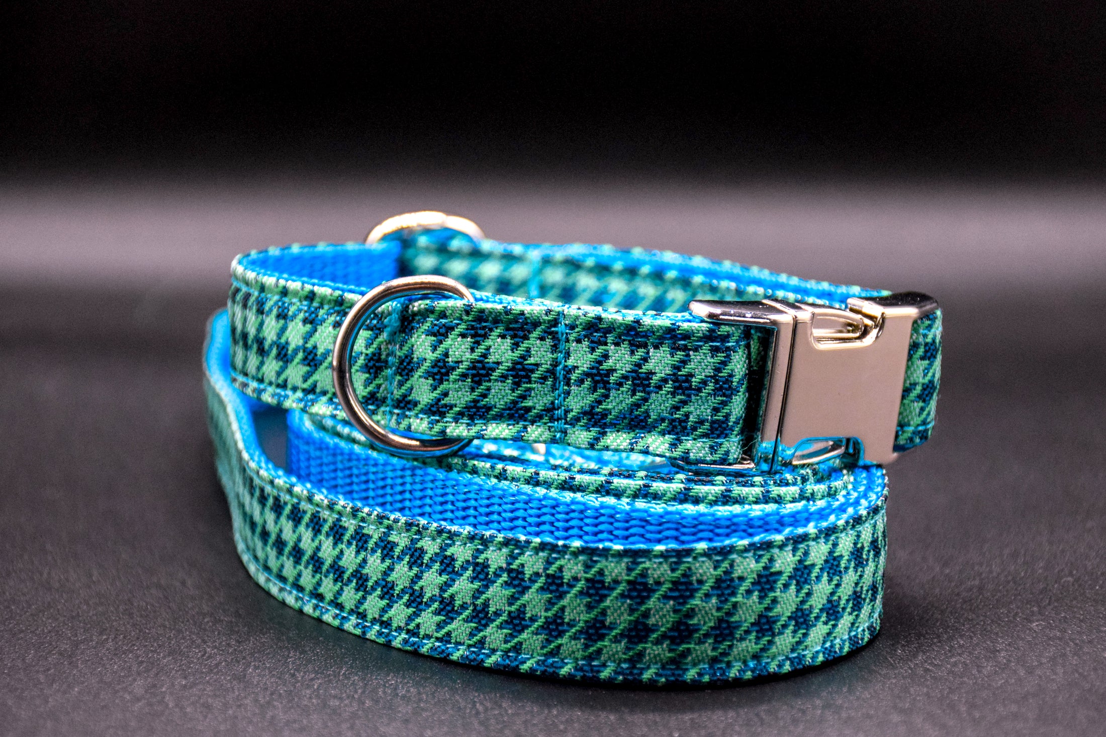 Cavaro Barkel Halsband & dreiteilige Hundeleine – Blue Signature Set