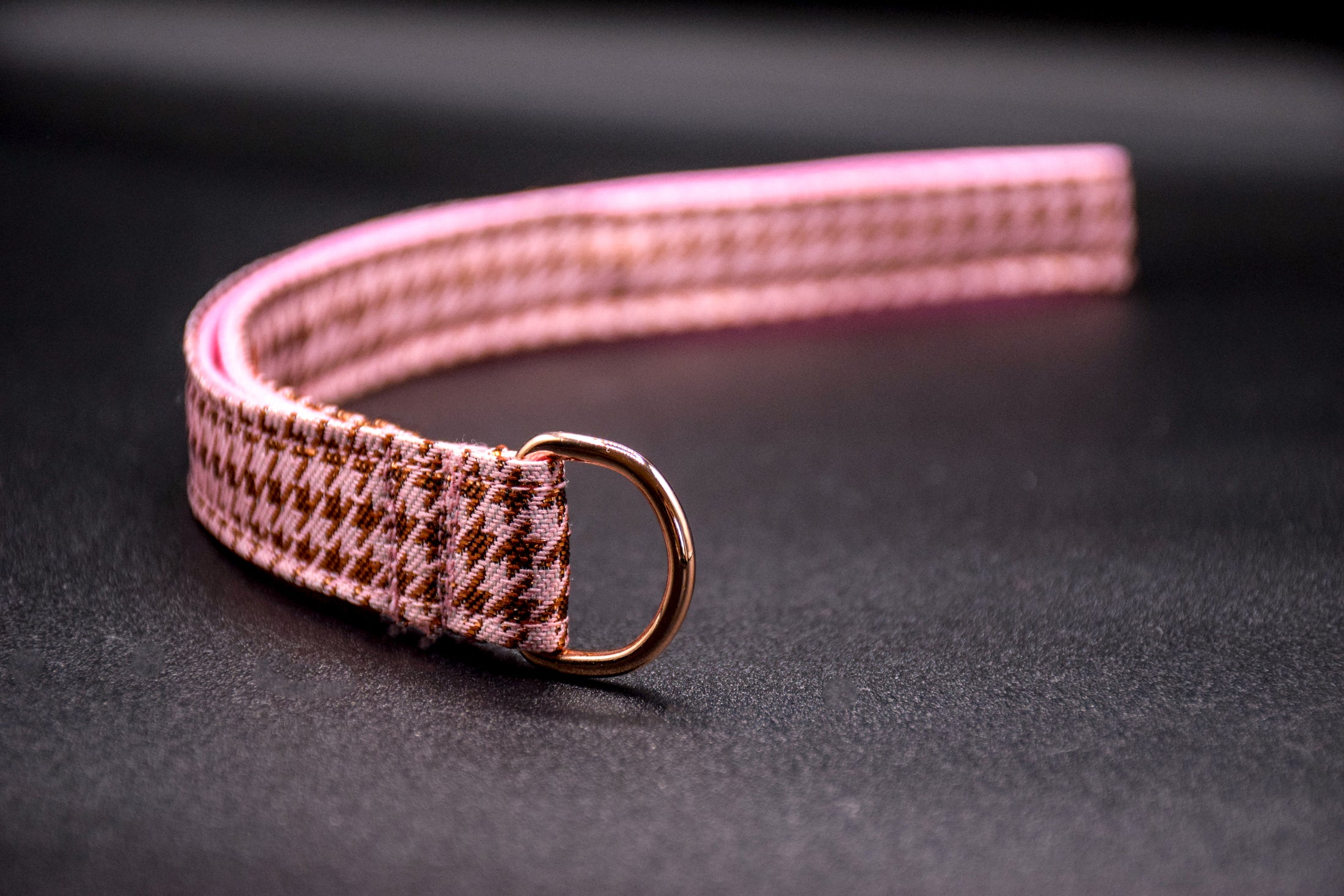 Cavaro Barkel Halsband & dreiteilige Hundeleine – Rosé Signature Set