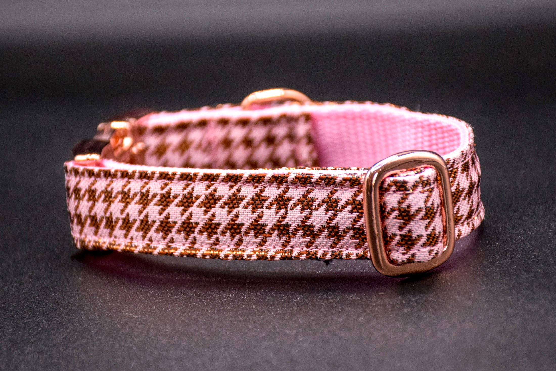 Cavaro Barkel Halsband & dreiteilige Hundeleine – Rosé Signature Set